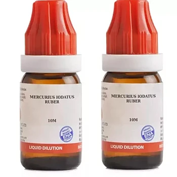 BJain Mercurius Iodatus Ruber 10M CH (10ml, Pack of 2)