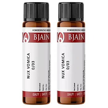 BJain Nux Vomica LM 0/3 (6g, Pack of 2)