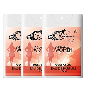 Riffway Angel Luxury Pocket Eau De Perfume For Women Pocket Perfume (10ml, Pack of 3)