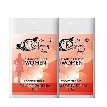 Riffway Fairy Dust Luxury Pocket Eau De Perfume For Women (10ml, Pack of 2)