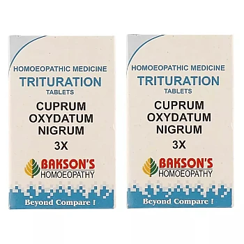 Bakson Cuprum Oxydatum Nigrum 3X (100tab, Pack of 2)