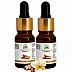 Hillpure Organic Sandalwood Essential Oil (10ml, Pack of 2)