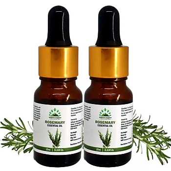 Hillpure Organic Rosemary Essential Oil (10ml, Pack of 2)