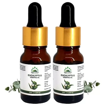 Hillpure Organic Eucalyptus Essential Oil (10ml, Pack of 2)