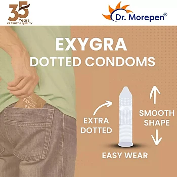 Dr Morepen Exygra Chocolate Flavoured Condoms (3pcs, Pack of 10)