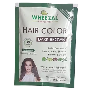 Wheezal Hair Color (Dark Brown) (10g, Pack of 2)
