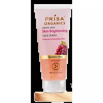 Prisa Organics Grape Wine Skin Brightening Face Wash (100ml)
