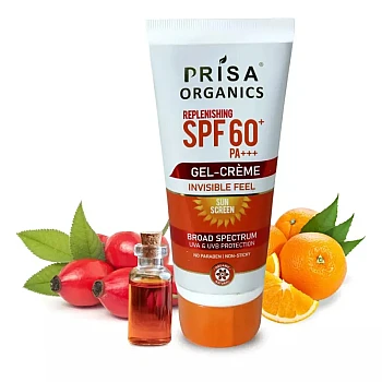 Prisa Organics Replenishing Spf 60 Pa+++ Gel-Cream (100g)