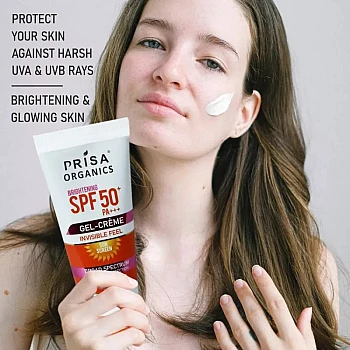Prisa Organics Brightening Spf 50 Pa+++ Gel-Cream (100g)