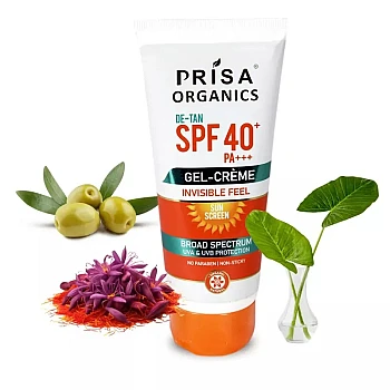 Prisa Organics De-Tan Spf 40 Pa+++ Gel-Cream (100g)