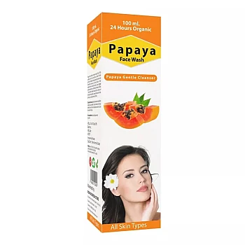 24 Hours Organic Papaya Face Wash (100ml)