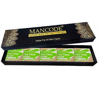Mancode Luxury Soap Gift Set For Men (Tea Tree) (5 Soap Each 125g) (1Pack)