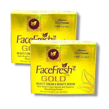 Face Fresh Gold Beauty Cream And Beauty Serum (Cream 20g + Serum 10ml) (1Pack, Pack of 2)