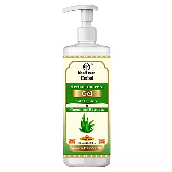 Khadi Care Aloevera Gel (Transparent) (500g)