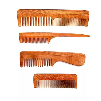 Veda Sparsh Nature's Secret Kachhi Neem Comb (4pcs) (1Pack)