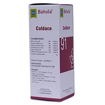 Bahola Coldace 91 Drops (30ml)