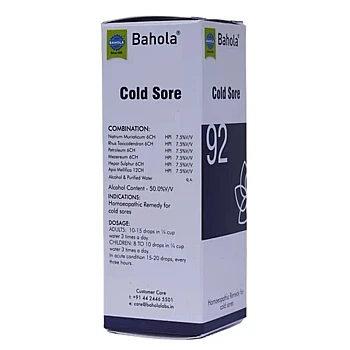 Bahola Cold Sore 92 Drops (30ml)