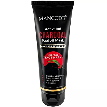 Mancode Activated Charcoal Peel Off Mask (100ml)