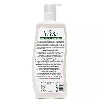 Olivia Aloe Vera Cleansing Milk (500ml)