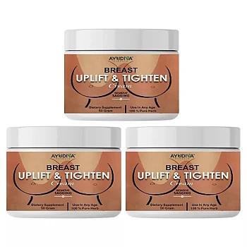 Ayudiva Herbals Breast Uplift & Tighten Cream (50g, Pack of 3)