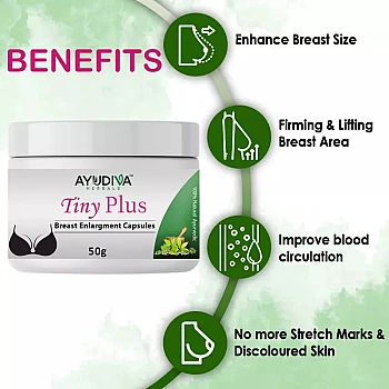 Ayudiva Herbals Tiny Plus Cream (50g, Pack of 3)