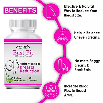 Ayudiva Herbals Bust Fit Capsules (60caps, Pack of 3)