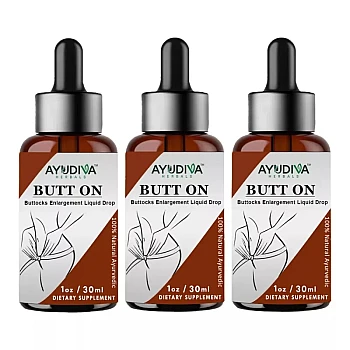 Ayudiva Herbals Butt On Buttocks Enlargement Liquid Drop (30ml, Pack of 3)