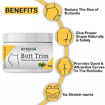 Ayudiva Herbals Butt Trim Buttocks Reduction Cream (50g)
