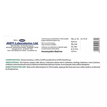 Allen Labs Arnica Ointment (25g, Pack of 2)