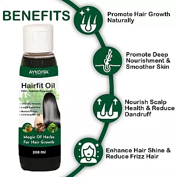 Ayudiva Herbals Hairfit Hair Growth Oil (200ml)