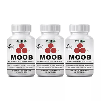 Ayudiva Herbals Moob Capsules (60caps, Pack of 3)