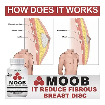 Ayudiva Herbals Moob Capsules (60caps, Pack of 3)