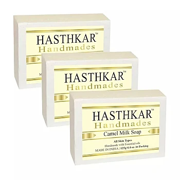 Hasthkar Handmades Camel Milk Soap (125g, Pack of 3)