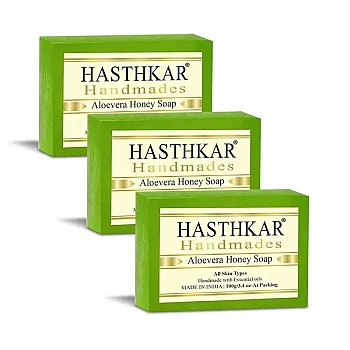 Hasthkar Handmades Aloevera Soap (125g, Pack of 3)