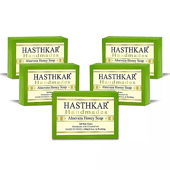 Hasthkar Handmades Aloevera Soap (125g, Pack of 5)