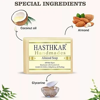 Hasthkar Handmades Almond Soap (125g)