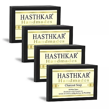 Hasthkar Handmades Charcoal Soap (125g, Pack of 4)