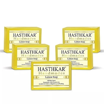 Hasthkar Handmades Lemon Soap (125g, Pack of 5)