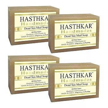 Hasthkar Handmades Dead Sea Mud Soap (125g, Pack of 4)