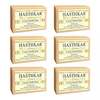 Hasthkar Handmades Cocoa Vanilla Soap (125g, Pack of 6)