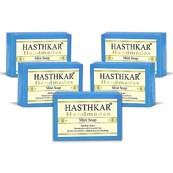 Hasthkar Handmades Mint Soap (125g, Pack of 5)