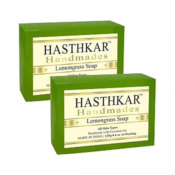 Hasthkar Handmades Lemongrass Soap (125g, Pack of 2)