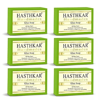 Hasthkar Handmades Khus Soap (125g, Pack of 6)