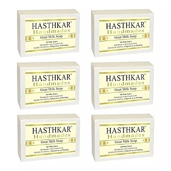 Hasthkar Handmades Goat Milk Soap (125g, Pack of 6)