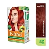 Nisha Creme Hair Color 5.64 Copper Red Combo (Developer 60ml, Colorant Tube 60gm, Conditioner 6ml (Box) + 40gm Pouch) (1Pack)