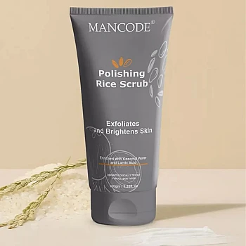Mancode Polishing Rice Face Scrub (100g)