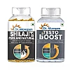 Dr Morepen Shilajit Capsules And Testosterone Booster Tablets (60 Cap + 60 Tab) (1Pack)