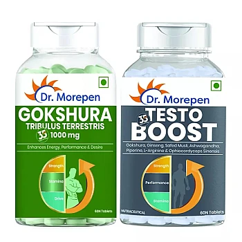 Dr Morepen Gokshura And Testo Boost Tablets For Men (60tab, Pack of 2)