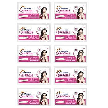 Dr Morepen Quickchek Pregnancy Test Kit (1Pack, Pack of 10)