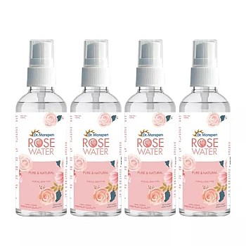 Dr Morepen Pure & Natural Rose Water Spray (100ml, Pack of 4)